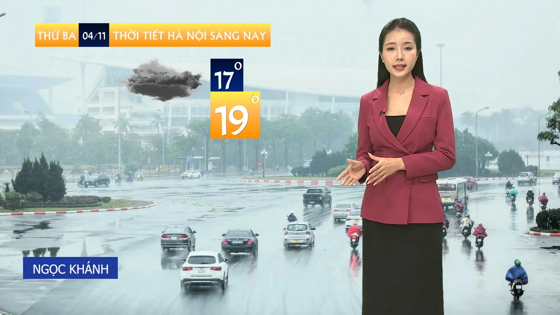 Dự báo thời tiết trưa | 04/11/2025